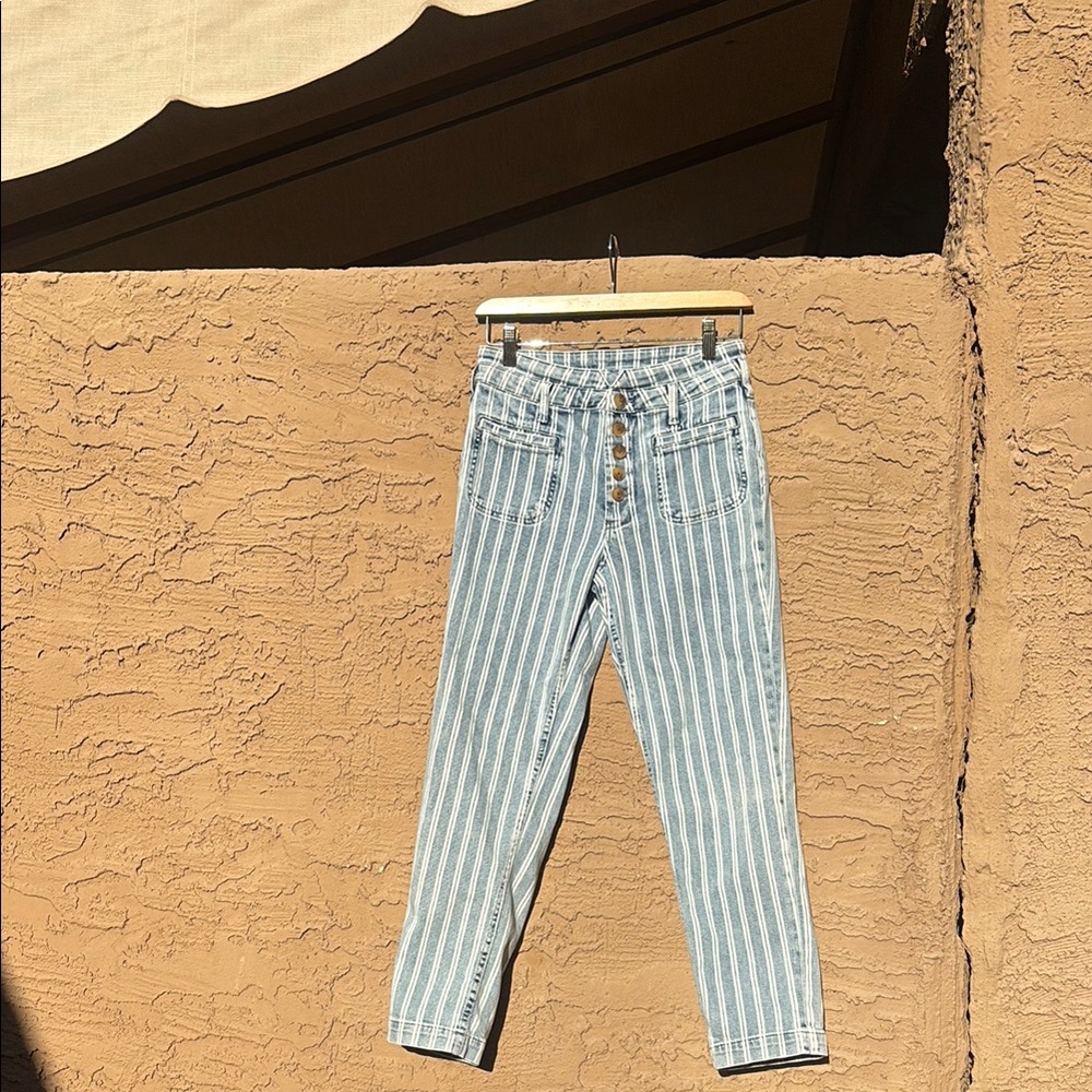 Striped Blue Jeans
